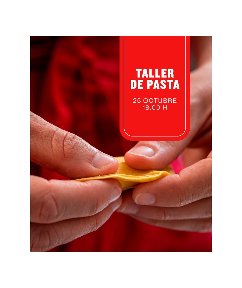 Taller de pasta · 25 de octubre · 18 h